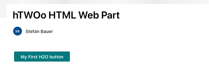 Primary button on the web part